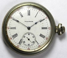 1906 Waltham Grade 210 12s 7j Open-Face Pocket Watch - Parts/Repair