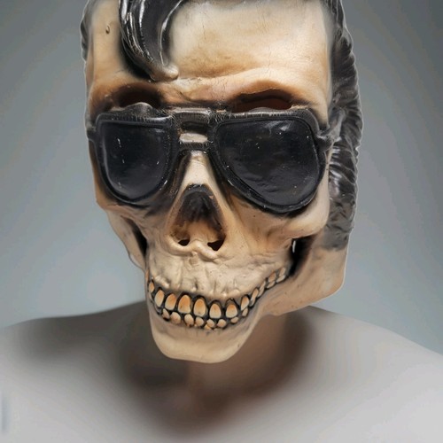 1990er Distortions Unlimited Ghoul Elvis Totenkopf Sonnenbrille Halloween Maske - Bild 4 von 10