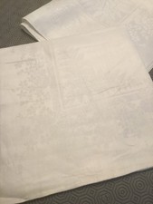 6  LATGE VINTAGE IRISH DOUBLE DAMASK LINEN NAPKINS, NEW