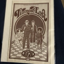 Fillmore East Ozzy Osbourne Black Sabbath Ozzy Concert Program 1971