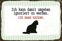 Holzschild 30X40 Cm Ignoriert Werden Katze Schild Deko Geschenk Schild