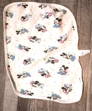 Vtg Dundee Disney Babies Terry Burp Cloth Baby Mickey Minnie Mouse 14 In X 11 In