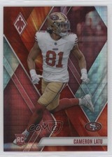2023 Panini Phoenix Rookies Fire Burst 308/340 Cameron Latu #193 11yh