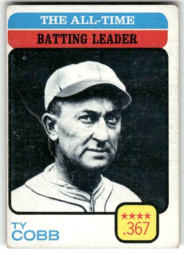 Ty Cobb [All Time Batting Leader] #475 1973 O Pee Chee card
