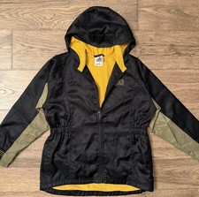 VINTAGE Adidas Jacket Youth Large Black Outdoor Hooded Kids L Boys Sports