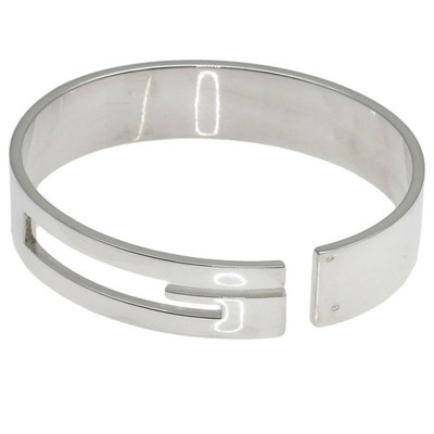GUCCI Cutout G Logo Bangle Bracelet Silver unisex [Used] | eBay