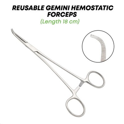 Gemini Hemostatic Forceps 18cm Stainless Steel Surgical Instruments German Grade