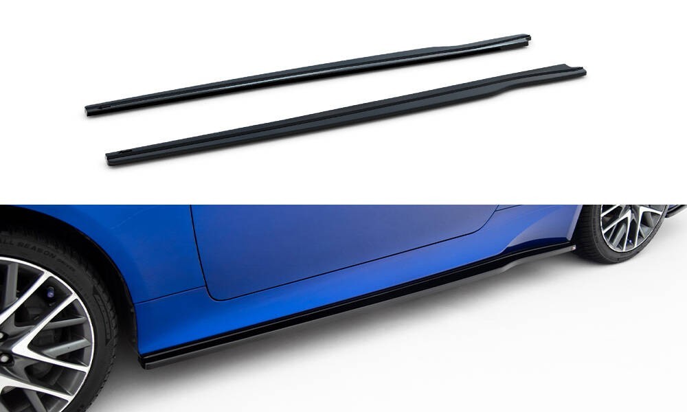 Rajouts des bas de caisse Lexus RC Mk1 Maxton noir brillant pour un look sportif