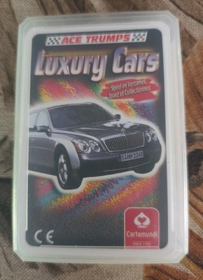 ACE TRUMPS Trumpfspiel Karte Quartett LUXUSAUTO (LUXURY CARS) 1