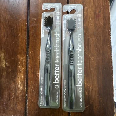 World Wide Daily Toothbrush 2 Pack - Ultra Soft STANDARD - V ARC BLACK