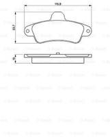 Bosch 0 986 424 277 Bremsbelagsatz, Scheibenbremse FüR Ford, Ford Australien