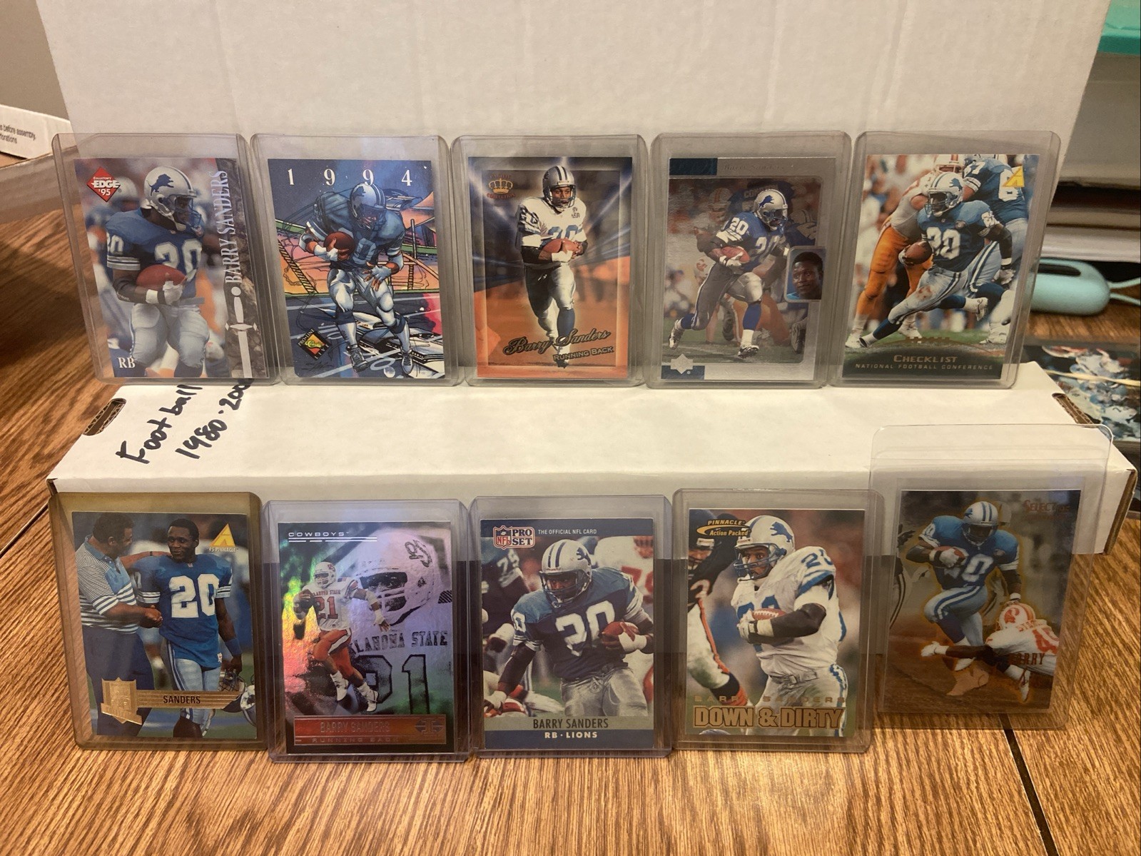 10 Card Lot Of Barry Sanders