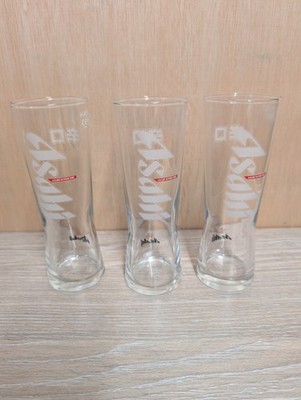 Asahi Super Dry Half Pint Glas 3er Set Biergläser Sammlerstück Barware