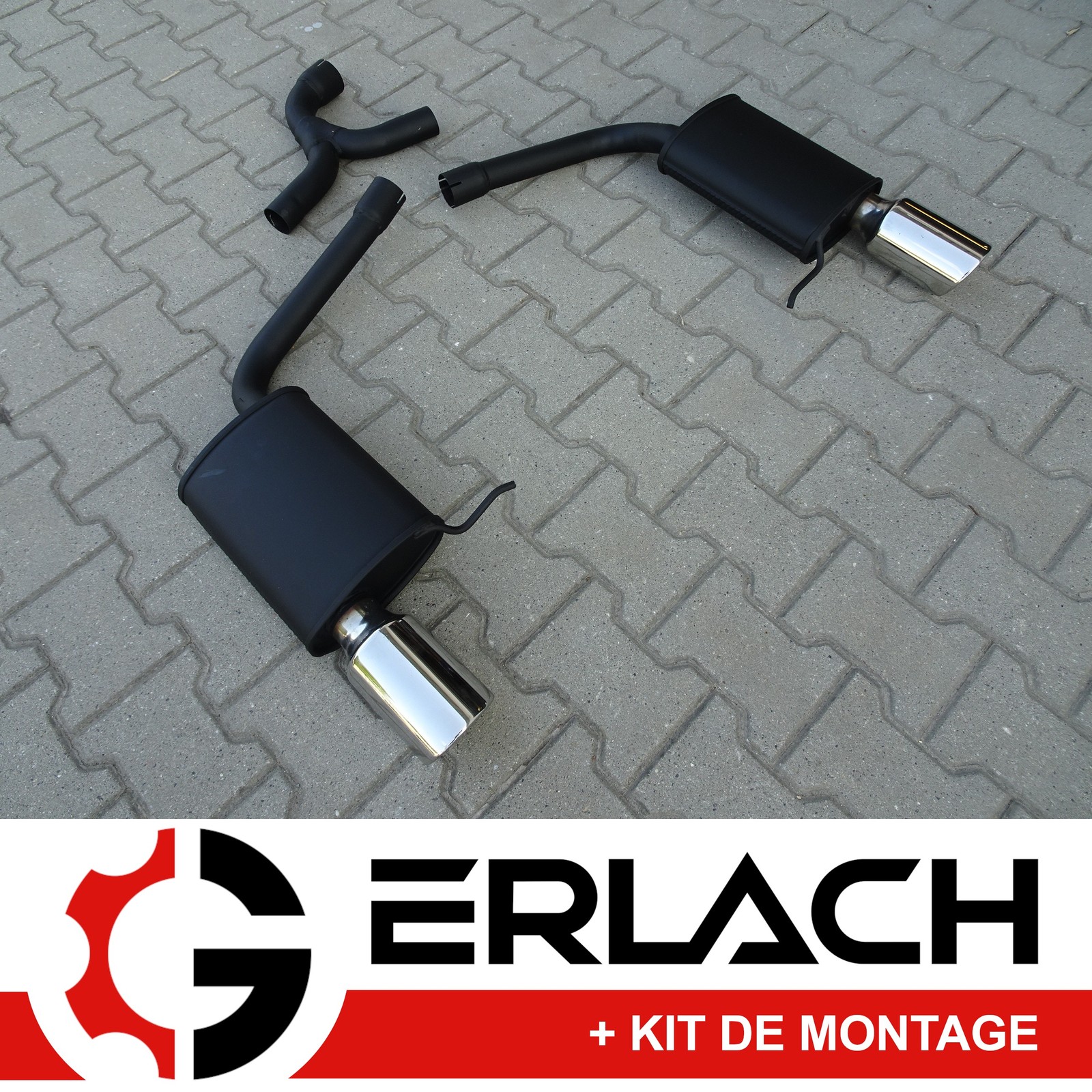 Silencieux VW Passat 3.6 R36 libérant la sonorité du moteur VR6 avec doubles sorties 100mm