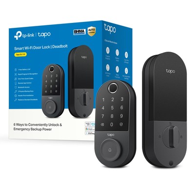 TP-Link Smart Door Lock, Deadbolt | Keyless Entry, Fingerprint Recognition, T...