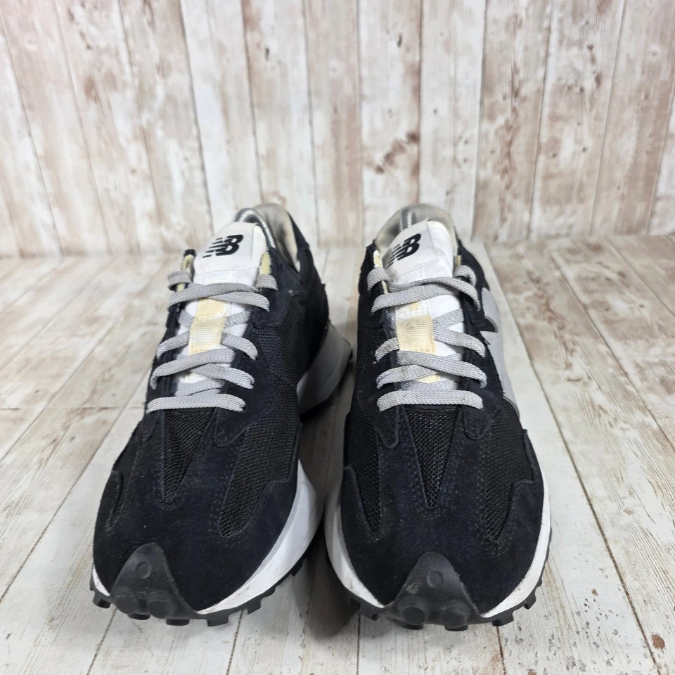 Zapatillas informales estilo de vida New Balance 327 para hombre negras plateadas talla 9 MS327MM1 Foto 4 de 4