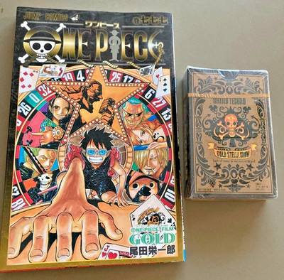 One Piece FILM Gold Playing Cards & 777 Comics Set of 2 Movie Limited Japan