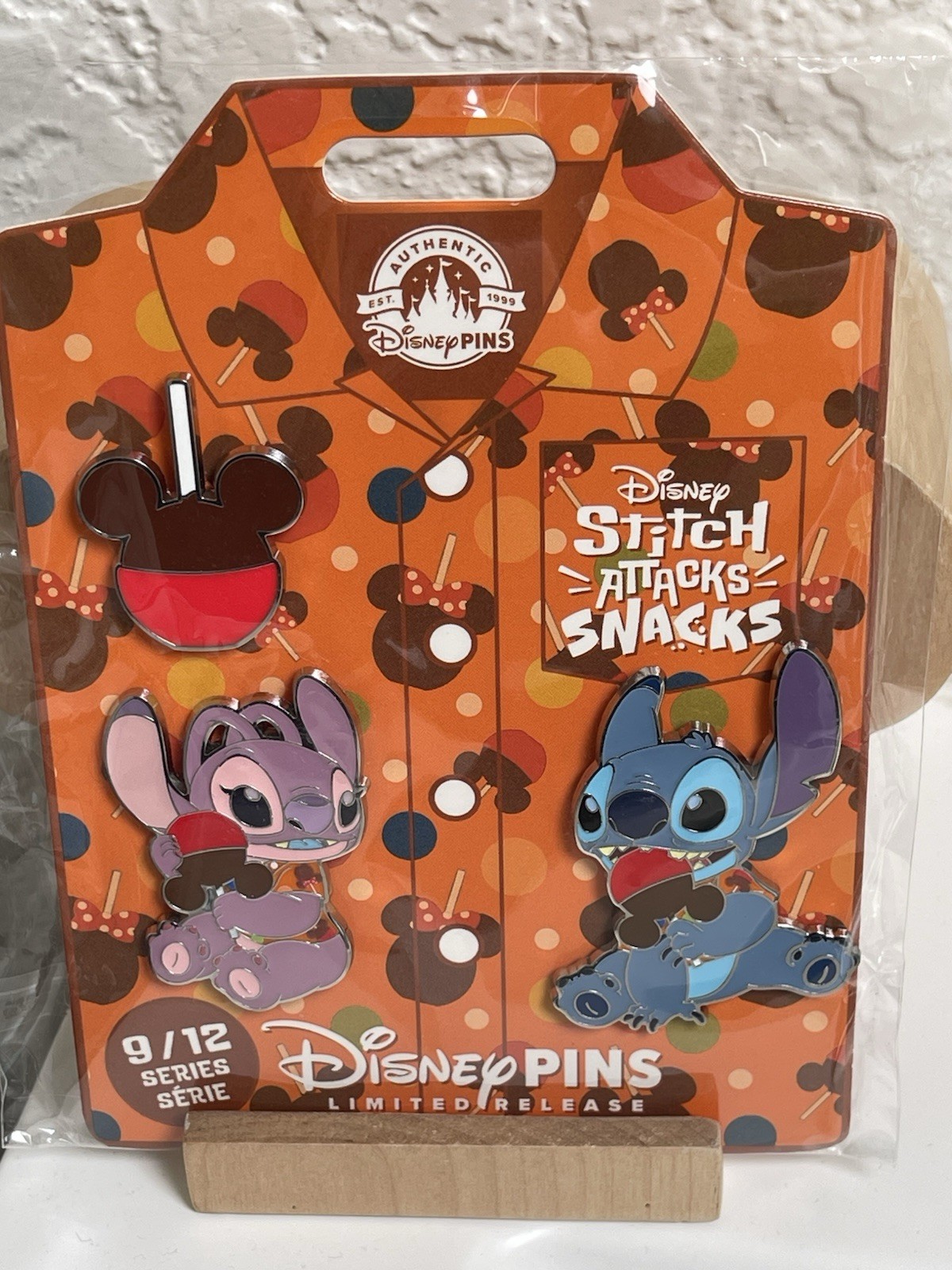 2024 Disney Parks Stitch Attacks Snacks Popcorn Pin Set Series 9/12