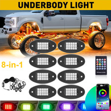 8pods Rgb Led Rock Lights Offroad Music Wireless Bluetooth Underglow Neon Lights 8pods Rgb Led Rock Lights Offroad Music Wireless Bluetooth Underglow Neon Lights