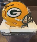Jordan Love Green Bay Packers Signed Mini Helmet 5 Star COA