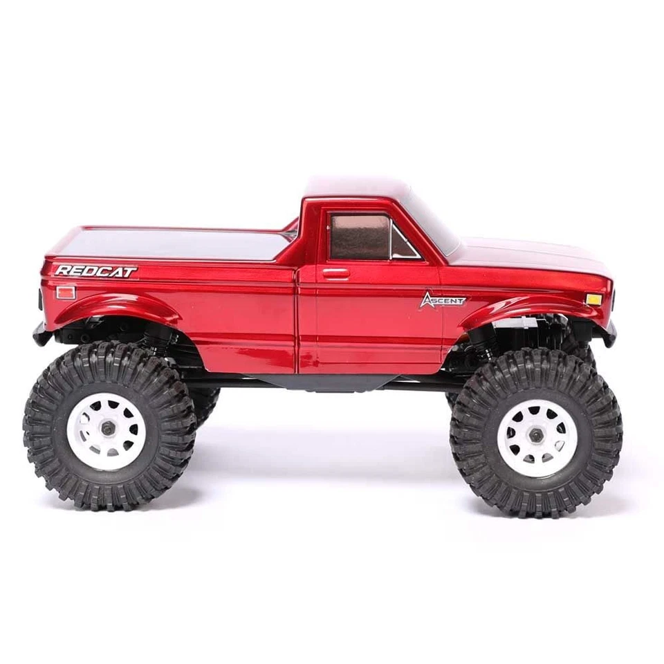Redcat Ascent-18 1/18 Scale Brushed Metal Gears Electric Rock Crawler Red - Image 2 of 4