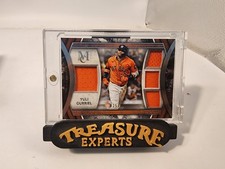 2022 Topps Museum Collection #SPPPQR-YG Yuli Gurriel Primary Pieces Quad --