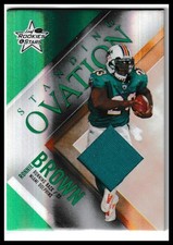 2007 Leaf Rookies & Stars Ronnie Brown Standing Ovation Materials #/250 Dolphins