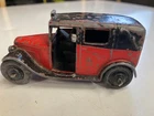 3 Vintage Dinky Toys- Pre-War London Taxi - 1930's Coach & Double Decker Bus