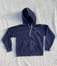 Polo Ralph Lauren Youth Boys Size M Navy Full Zip Hoodie