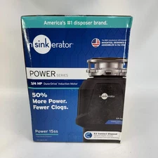 New insinkerator Power Series 3/4 HP Power 15ss Garbage Disposal