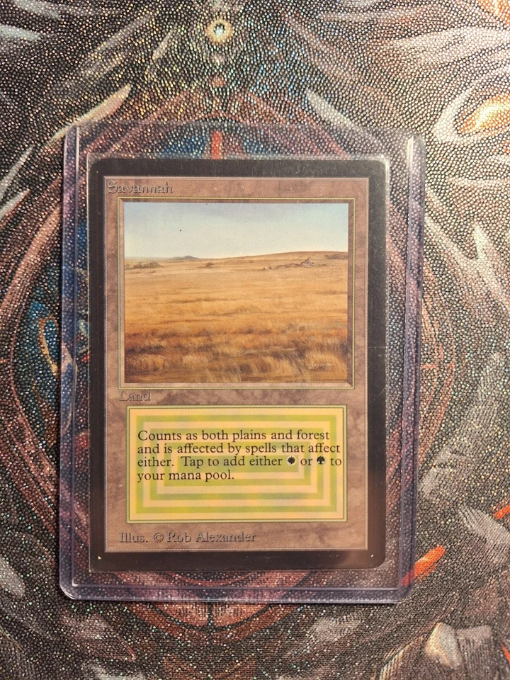 Savannah Dual Land Magic The Gathering COLLECTORS EDITION Damaged Vintage - Image 2 of 4