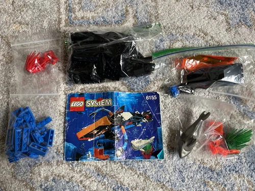 LEGO Aquazone Deep Sea Predator Set 6155 Near Complete w/ Instructions
