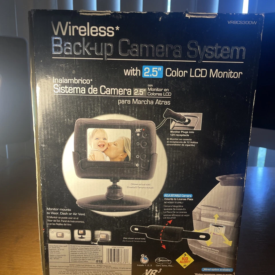 VR3 VRBCS300W Black Wireless Back Up Camera System With Color LCD Monitor - Image 3 of 4