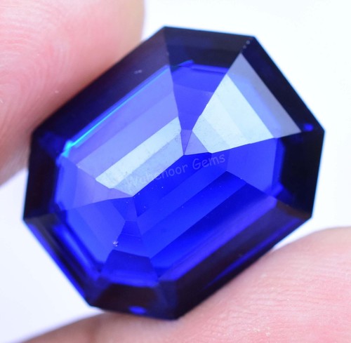 D' Block Natural Tanzanite 20.30 Ct Blue Emerald Certified Loose Gemstone - Picture 6 of 6
