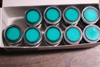 NEW AEG LT-471 Round Green Illuminated Push Button Box of 9  *FREE SHIPPING*