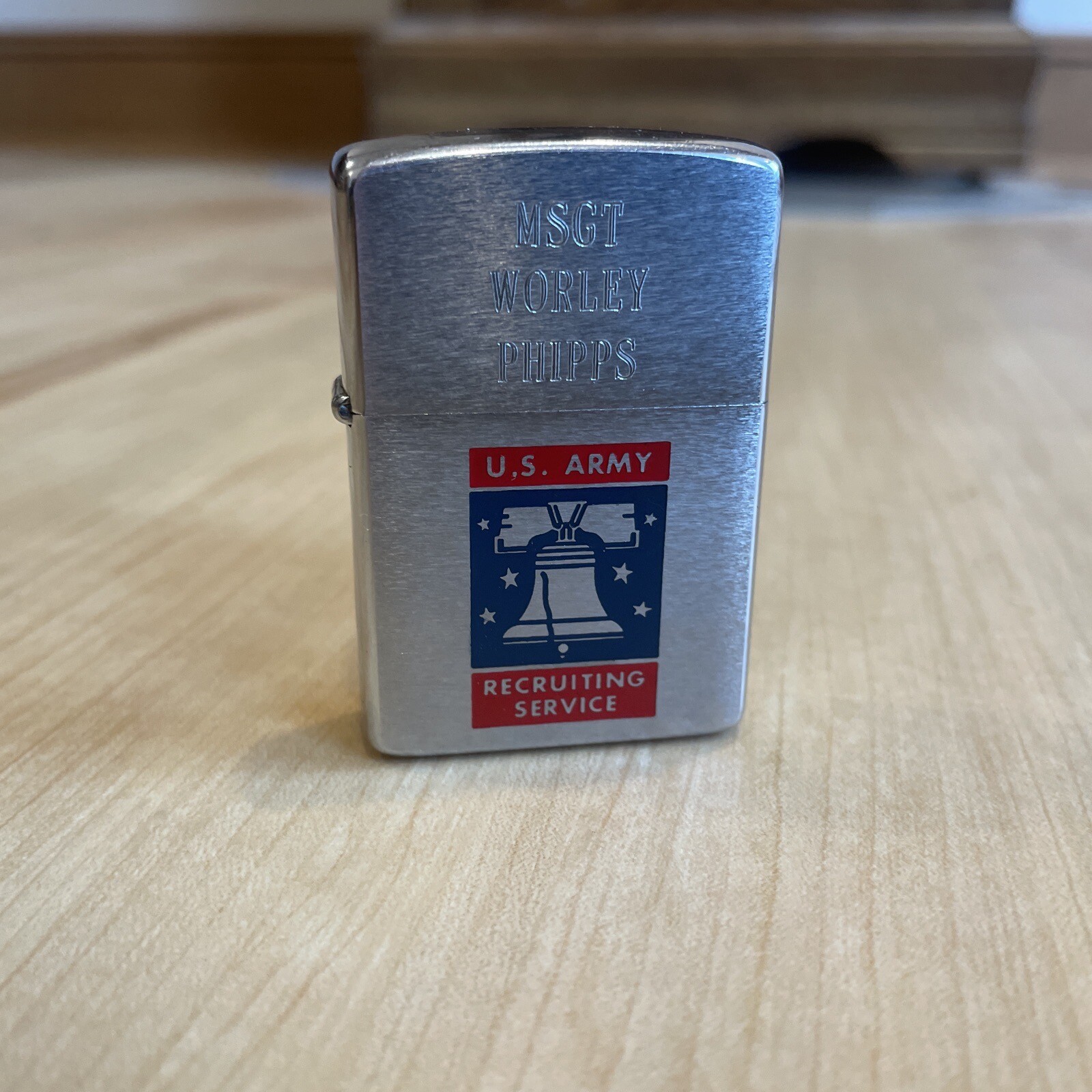 1958 US Army Recruiting Service Bradford Zippo Lighter Pat. 2517191 eBay