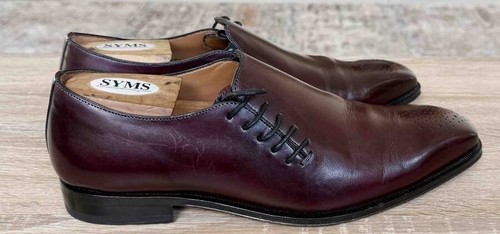 MEZLAN CUSTOM BURGUNDY OXFORDS / SHOES MEN SZ 9 MED - Foto 5 di 8