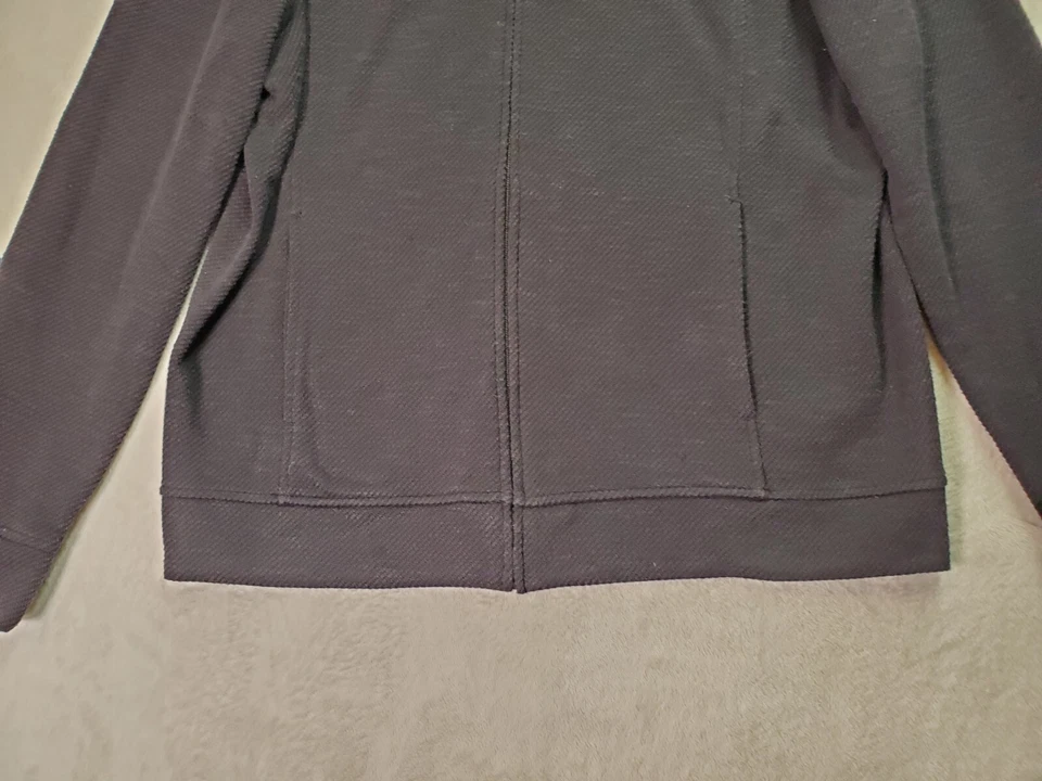 Marc Anthony 运动夹克男式 XL 灰色涤纶修身长袖全拉链 — 第 3/4 张图片