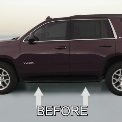 GMC YUKON ユーコン　C1500 サイドマーカー　新品　左右セット CHROME RUNNING BOARD TRIM MOLDING PACKAGE For 2015-2020 GMC YUKON
