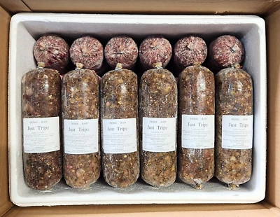 PURE GREEN TRIPE | PRIME FROZEN RAW DOG FOOD | 30 ROLLS 801010 COMPLETE 14KG