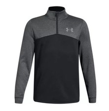 NWT Big Boys Under Armour Coldgear 1/4 Zip Up Fleece-Size Medium