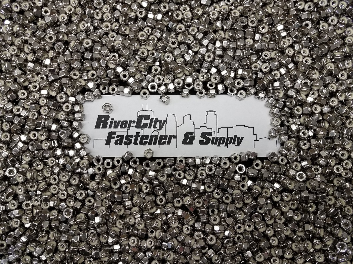 Lotto Dadi 1/4-20 Zincati 1000 Dadi Nylock Zincati 1/4-20, Con Inserto In Nylon, Per Bloccare Viti In Modo Sicuro Nothing Buds