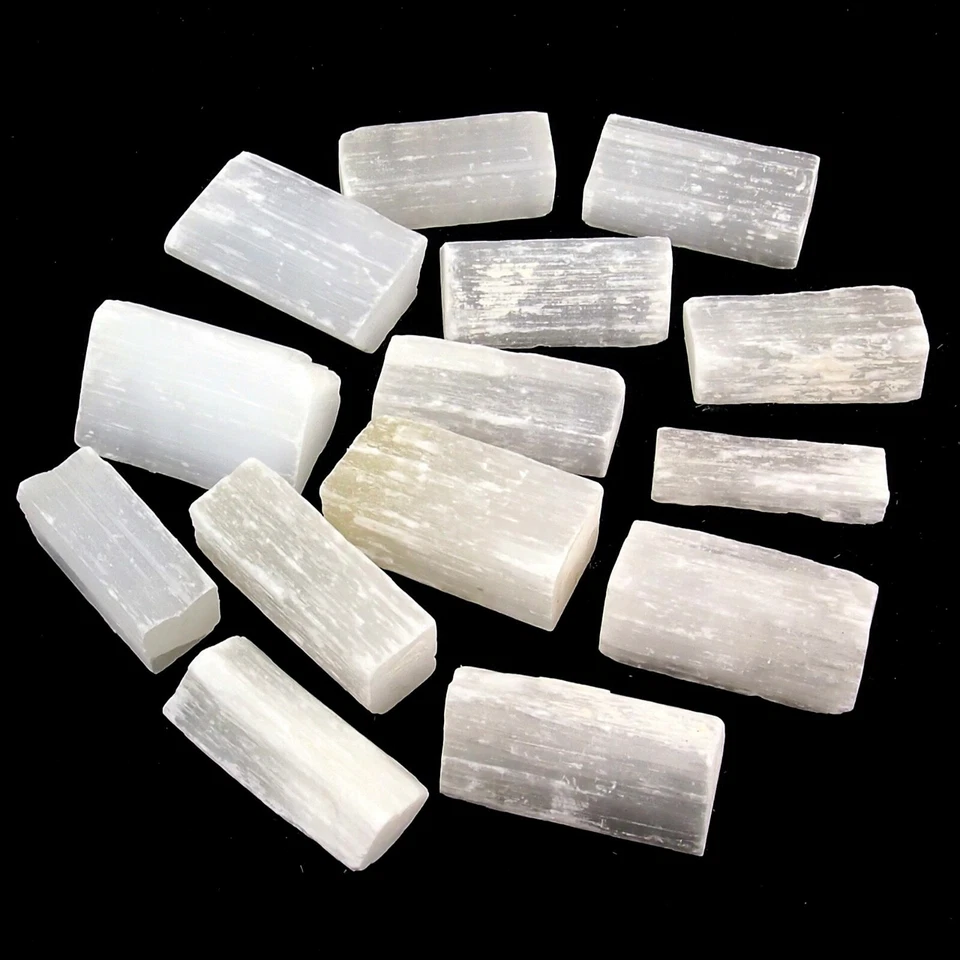 1 kg Selenit Kristalle roh Stäbe Länge je ca. 50 mm Marienglas / Fundort Marokko - Bild 4 von 4