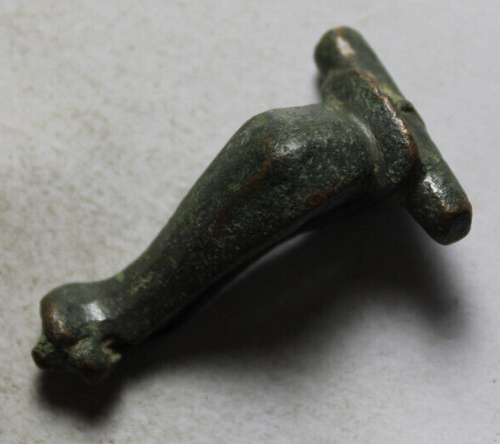 Seltene original antike römische Bronze Knie Fibel Brosche Artefakt 2. Jh. n. Chr.