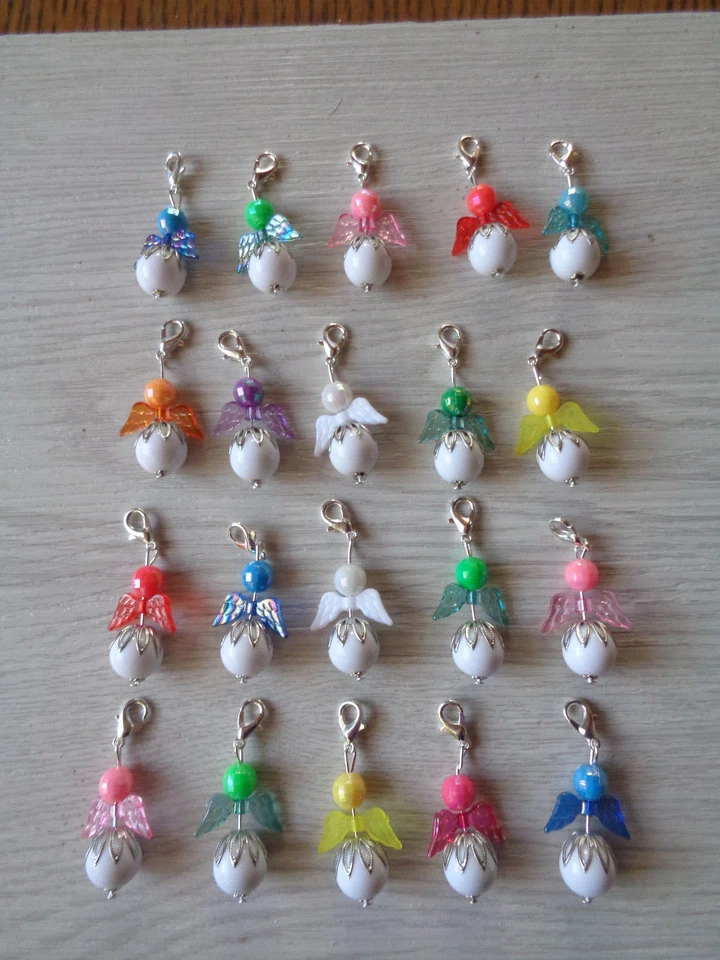 12 Schutz-Engelanhänger/Charm MIX