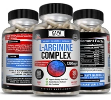 3x L-Arginine 60ct, NO3, Nitric Oxide, Testosterone Booster, Libido, ED Support