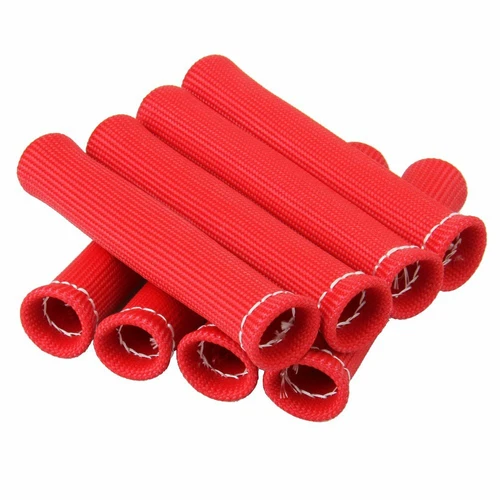 8Pack 2500° Spark Plug Wire Boots Protector Sleeve Heat Shield Cover For LS1/LS2 - Picture 8 of 12