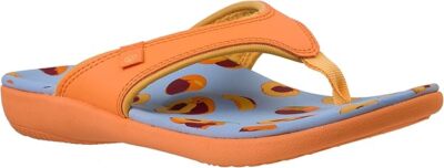 Spenco Women's Yumi Fruitopia Peaches Thong Flip Flop  Medium
