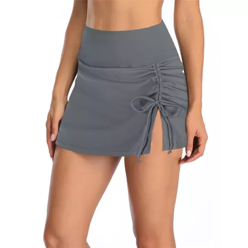 Women's Swim Skirt High Waisted Bathing Suit Skirt Bikini Bottoms - Picture 10 of 19