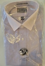 Vtg Windsor Shirt Company Mens blue/wht Button-Down Dress Shirt Size 15.5 32/33